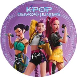 Papierteller „K-POP“, 20 cm, 8 Stück