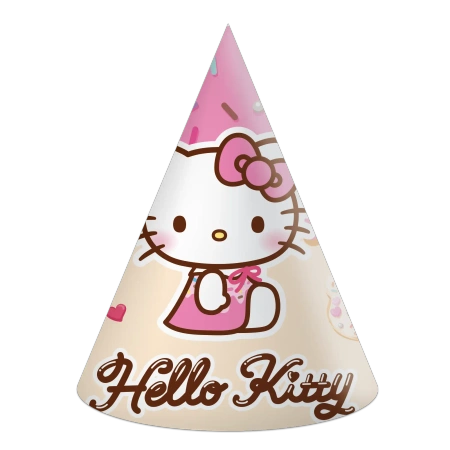 Papierhütchen „Hello Kitty & Kuromi“, 6 Stück