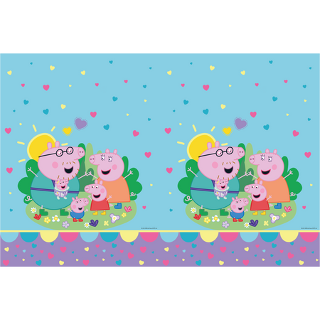 Mehrweg-Tischdecke „Peppa Pig“, 120 x 180 cm, 1 Stück