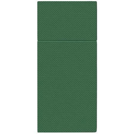 Softpoint-Besteckhüllen, geprägt, dunkelgrün, 38 x 32 cm, 50 Stück