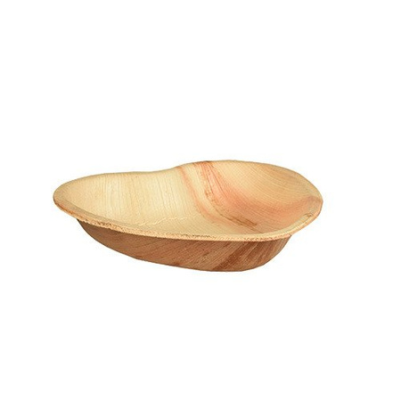 Teller aus Palmblättern „Herz“ 15,5 x 3 cm, 25 Stück
