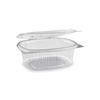 rPET-Behälter mit Deckel, 750 ml, 17,5 x 14,5 x 6 cm, 50 Stück