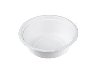 Schale aus Zuckerrohr, 500 ml, Durchmesser 15,4 cm, Höhe 5,5 cm, 50 Stück
