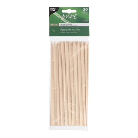 Holzspieße, Durchmesser 3 mm, 20 cm, 50 Stück