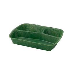 Mehrweg-Menüboxen, dreiteilig, grün, 24,5 x 20 x 4,5 cm, 60 Stück