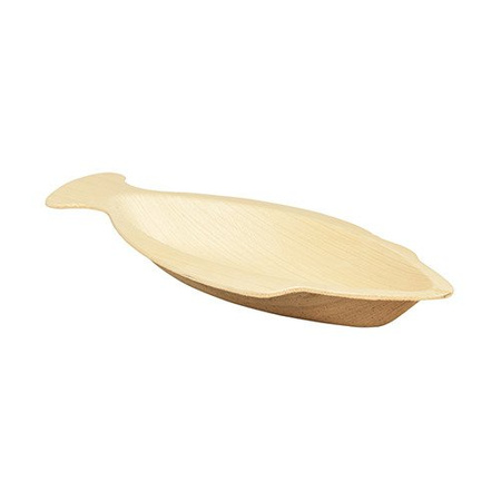 Teller aus Palmblättern „Fish“ 24 x 11 x 2,5 cm, 25 Stück
