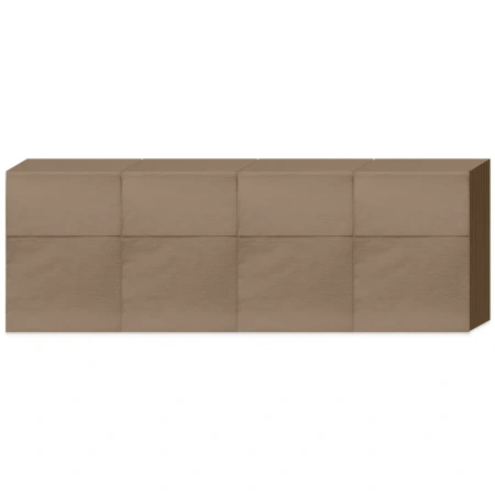Einlagige Servietten aus Kraftpapier für Serviettenhalter, Clarina, 17 x 17 cm, 400 Stück