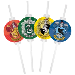 Papierstrohhalme „Harry Potter“, 22 cm, 4 Stück