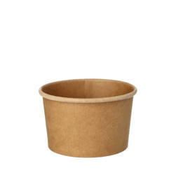 Papiersuppe-Becher, 230 ml, Durchmesser 98 mm, Höhe 6 cm, 25 Stück