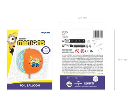 Folienballon "Minions Ball", 75 cm, 1 St.