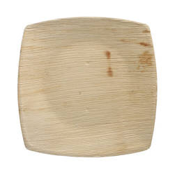 Teller aus Palmblättern „Quadrato“ 20 x 20 cm, 25 Stück