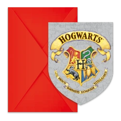 Einladungskarten mit Umschlag „Harry Potter“, 6 Stück