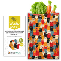 Wachsbecher „Katzen“ L 23 x 32 cm, 1 Stück