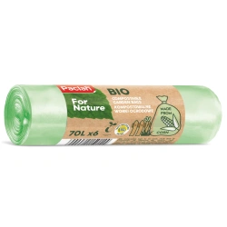 For Nature BIO Paclan-Säcke, 80 x 70 cm, 70 l, 6 Stück