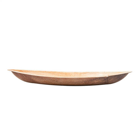 Schale aus Palmblättern „Kajak“, 30 x 13 x 2,5 cm, 25 Stück