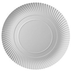 Weißer runder Pappteller, 32 cm, 10 Stück