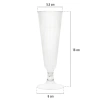 PLA-Champagnergläser, 100 ml, 5,5 x 16 cm, 6 Stück