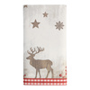 Papiertischdecke im Stofflook „X-Mas Deer“, 120 x 180 cm, 1 Stück