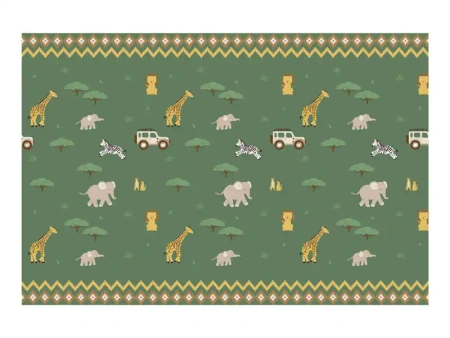 Wiederverwendbare Tischdecke „Safari“, 120 × 180 cm, 1 Stk.