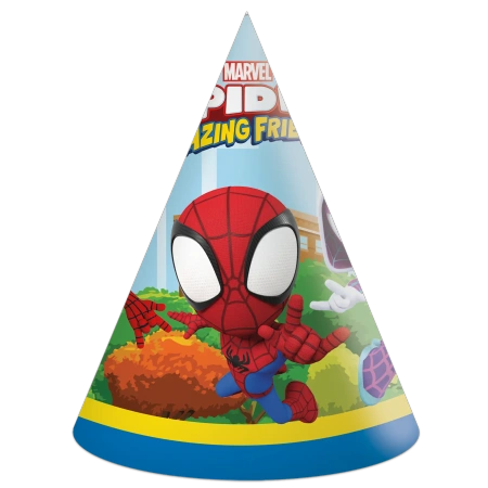 Papierhütchen „Spidey“, 6 Stück