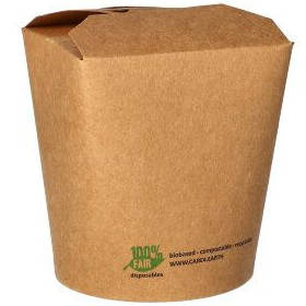 Kraft-Snackbox 470 ml, 9,8 x 8,2 x 7 cm, 25 Stück