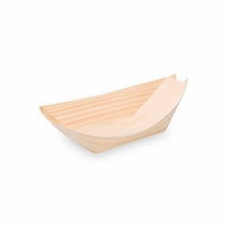 Holzschale „Boot“ 13 x 8 cm, 100 Stück