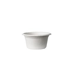 Dressingschälchen aus Zuckerrohr, 60 ml, Durchmesser 6 cm, Höhe 3 cm, 50 Stück