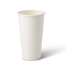 Weißer Papierbecher, Dispersion, 550 ml, Durchmesser 90 mm, 50 Stück