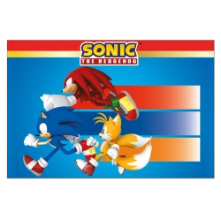 Mehrweg-Tischdecke „Sonic SEGA“, 120 x 180 cm, 1 Stück