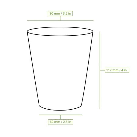 Papierbecher „Coffeebreak“, 350 ml, Durchmesser 90 mm, 50 Stück