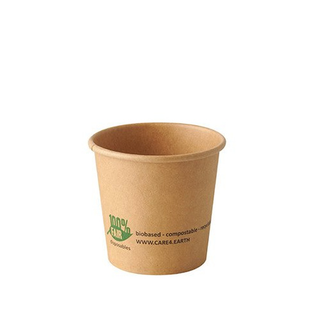 Papierbecher Kraft 90 ml 6 x 5,8 cm 50 Stk.