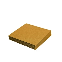 3-lagige goldene Servietten, 1/4, 33 x 33 cm, 20 Stück