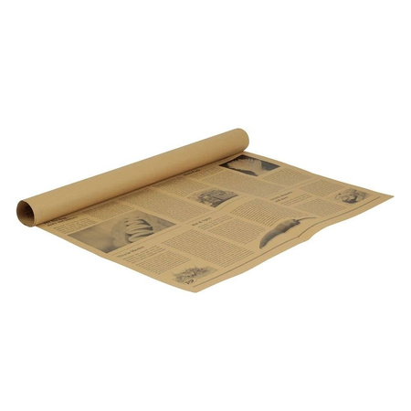 Fettbeständiges Packpapier „Newspaper“, 50 x 37,5 cm, 1000 Stück