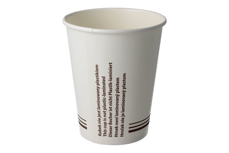 Weißer Papierbecher, 250 ml, 50 Stück