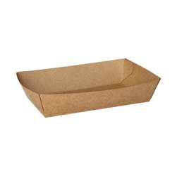 Tiefe, fettbeständige Papierschale, 15,5 x 8,5 x 3,5 cm, 50 Stück