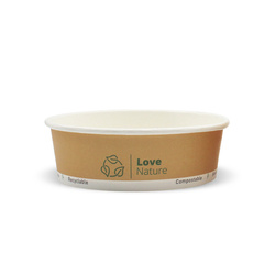 Kraftpapier-Salatschale, 500 ml, Durchmesser 150 mm, 50 Stück