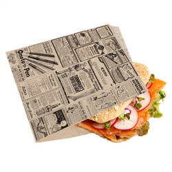 Papiertüte für Burger „TIMES“, 16,5 x 16 cm, 500 Stück