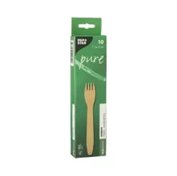 Holzgabeln 16,5 cm PURE, 10 Stück