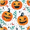 3-lagige Servietten „Mystic Pumpkin / Halloween“, 1/4, 33 x 33 cm, 20 Stück