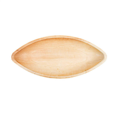 Schale aus Palmblättern „Kajak“, 30 x 13 x 2,5 cm, 25 Stück