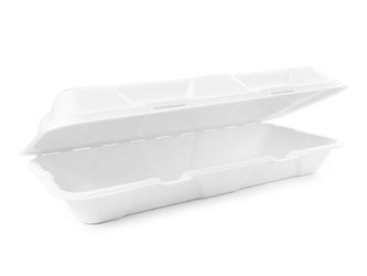 Menübox aus Zuckerrohr, 1200 ml, 31 x 14,5 x 6 cm, 125 Stück