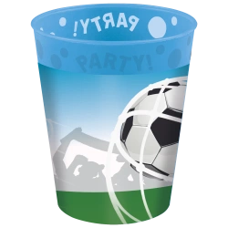 Wiederverwendbare Becher „Fußball“, 250 ml, 4 Stück