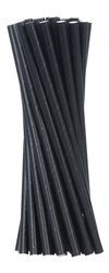 Schwarze Papierstrohhalme, 6/205 mm, 500 Stück
