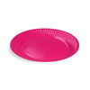 Runder Pappteller, fuchsia/rosa, Durchmesser 23 cm, 10 Stück