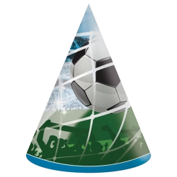 Papiermützen „Fußball“, 6 Stück