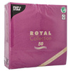 Servietten „Royal Collection“, violett, 1/4, 3-lagig, 40 x 40 cm, 50 Stück