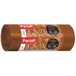 Braune Paclan-Bioabfallbeutel, 35 l, 50 x 60 cm, 20 Stück