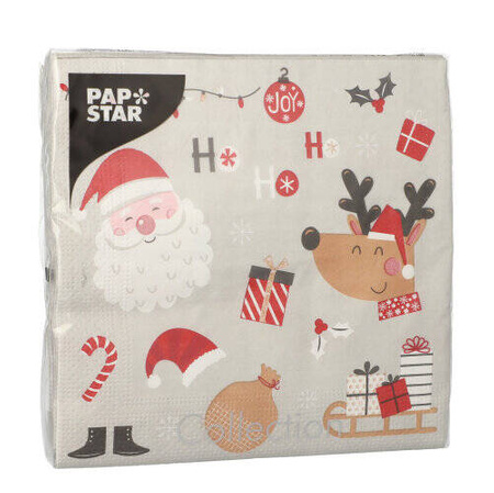 3-lagige Servietten „Weihnachten 1/4“, 33 x 33 cm, 20 Stück