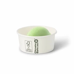 Weißer Pappbecher für Eis, 180 ml, Durchmesser 92 mm, 50 Stück