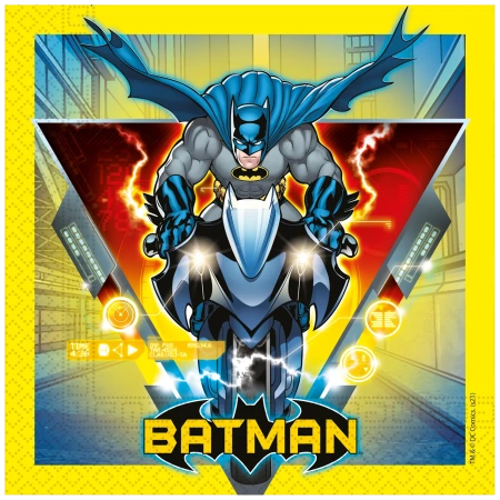 Zweilagige Servietten „Batman“, 33 x 33 cm, 20 Stück